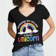 Anti Social Introvert Unicorn Lover Unicorns Women's Jersey Short Sleeve Deep V-Neck Tshirt Anti Social Introvert Unicorn Lover Unicorns Women's Jersey Short Sleeve Deep V-Neck Tshirt