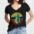 Arcade Game Machine Nostalgia Retro Gamer 80s 90s Women's Jersey Short Sleeve Deep V-Neck Tshirt