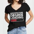 Architecture Degree Loading Graduation Student Women's Jersey Short Sleeve Deep V-Neck Tshirt