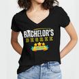Bachelors Degree Graduation Senior Celebration Grad Party Women's Jersey Short Sleeve Deep V-Neck Tshirt