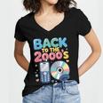 Back To The 2000s Retro Nostalgia Women's Jersey Short Sleeve Deep V-Neck Tshirt Back To The 2000s Retro Nostalgia Women's Jersey Short Sleeve Deep V-Neck Tshirt