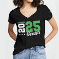Baseball Senior Night Baseball Senior 2025 Graduation 61 Women's Jersey Short Sleeve Deep V-Neck Tshirt