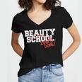 Beauty School Graduation Class Of 2018 Women's Jersey Short Sleeve Deep V-Neck Tshirt