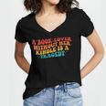 A Book Lover Without Her Kindle Is A Tragedy Apparel Women's Jersey Short Sleeve Deep V-Neck Tshirt