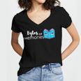 Bytes Of Memories Digital Nostalgia Concept Line Women's Jersey Short Sleeve Deep V-Neck Tshirt