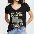 You Can't Scare Me I'm From The 1900s Retro Vintage Car Women's Jersey Short Sleeve Deep V-Neck Tshirt You Can't Scare Me I'm From The 1900s Retro Vintage Car Women's Jersey Short Sleeve Deep V-Neck Tshirt