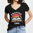 Chapter Two Book Reading 2nd Birthday 2 Year Old Women's Jersey Short Sleeve Deep V-Neck Tshirt Chapter Two Book Reading 2nd Birthday 2 Year Old Women's Jersey Short Sleeve Deep V-Neck Tshirt