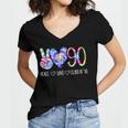 Class Of 1990 Shirt Tie Dye Senior Graduation Class Reunion Women's Jersey Short Sleeve Deep V-Neck Tshirt