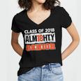 Class Of 2018 Alm18hty Senior 2018 Graduation T-Shirt Women's Jersey Short Sleeve Deep V-Neck Tshirt