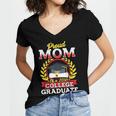 Class Of 2018 Graduation Tshirt For Mom Of Graduate Women's Jersey Short Sleeve Deep V-Neck Tshirt