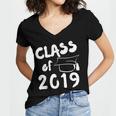 Class Of 2019 Graduation Shirt Women's Jersey Short Sleeve Deep V-Neck Tshirt