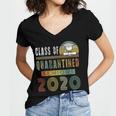 Class Of 2020 Quarantined Seniors Graduation Gift Women's Jersey Short Sleeve Deep V-Neck Tshirt