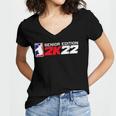 Class Of 2022 Senior Year Gamer Style Graduation For Grad Women's Jersey Short Sleeve Deep V-Neck Tshirt