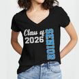 Class Of 2026 Senior Shirt Graduation 2026 Women's Jersey Short Sleeve Deep V-Neck Tshirt