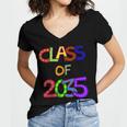 Class Of 2035 Grow With Me Kindergarten Graduation Women's Jersey Short Sleeve Deep V-Neck Tshirt