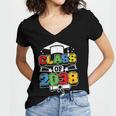 Class Of 2038 First Day Of School & Graduation 2038 Women's Jersey Short Sleeve Deep V-Neck Tshirt