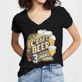 Craft Beer Lover Introverted & Hoppy Women's Jersey Short Sleeve Deep V-Neck Tshirt