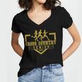 Cross Country Senior Night Senior 2025 Graduation Party 20 Women's Jersey Short Sleeve Deep V-Neck Tshirt