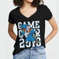 Dabbing Graduation Class Of 2018Shirt Unicorn Dab Women's Jersey Short Sleeve Deep V-Neck Tshirt