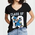 Dabbing Graduation Class Of 2019 Unicorn Shirt Women's Jersey Short Sleeve Deep V-Neck Tshirt