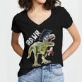 DinosaurRex Rawr Last Day Of School Graduation Shirt Women's Jersey Short Sleeve Deep V-Neck Tshirt