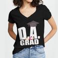 Doctor Of Arts Doctorate Graduation Son Daughter Shirt Women's Jersey Short Sleeve Deep V-Neck Tshirt