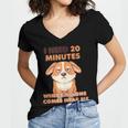 Dog Introvert I Need 20 Minutes Where No One Comes Women's Jersey Short Sleeve Deep V-Neck Tshirt Dog Introvert I Need 20 Minutes Where No One Comes Women's Jersey Short Sleeve Deep V-Neck Tshirt