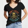 Don't Mess With Gen X Vintage Grunge Skull 80s Nostalgia Women's Jersey Short Sleeve Deep V-Neck Tshirt Don't Mess With Gen X Vintage Grunge Skull 80s Nostalgia Women's Jersey Short Sleeve Deep V-Neck Tshirt