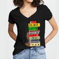 EdD Doctor Of Education Book Degree Doctorate Graduation Women's Jersey Short Sleeve Deep V-Neck Tshirt