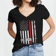 Fire Academy Survivor Firemen Fire School Graduation Women's Jersey Short Sleeve Deep V-Neck Tshirt