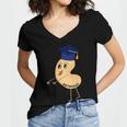 Flossing Cashew OIT For Tree Nut OIT Graduation Women's Jersey Short Sleeve Deep V-Neck Tshirt