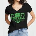 Football Senior Night Football Senior 2025 Graduation 24 Women's Jersey Short Sleeve Deep V-Neck Tshirt