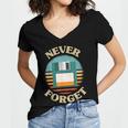 Never Forget Retro Diskette Nostalgia Vintage Women's Jersey Short Sleeve Deep V-Neck Tshirt Never Forget Retro Diskette Nostalgia Vintage Women's Jersey Short Sleeve Deep V-Neck Tshirt