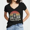 Never Forget Retro Nostalgia Vintage Cassette Women's Jersey Short Sleeve Deep V-Neck Tshirt Never Forget Retro Nostalgia Vintage Cassette Women's Jersey Short Sleeve Deep V-Neck Tshirt