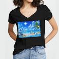 Frutiger Aero Beach Y2k Aesthetic Palm Tree Sand Ocean Men Women Girls Kids Women's Jersey Short Sleeve Deep V-Neck Tshirt Frutiger Aero Beach Y2k Aesthetic Palm Tree Sand Ocean Men Women Girls Kids Women's Jersey Short Sleeve Deep V-Neck Tshirt