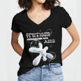Frutiger Aero Y2K Fashion Trends Statement Piece Tech Orb Women's Jersey Short Sleeve Deep V-Neck Tshirt