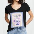 Fun Cute Introvert Cat Character Trophy For Men Women Women's Jersey Short Sleeve Deep V-Neck Tshirt Fun Cute Introvert Cat Character Trophy For Men Women Women's Jersey Short Sleeve Deep V-Neck Tshirt