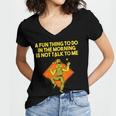 Fun Thing To Do In Morning Is Not Talk To Me Introvert Women's Jersey Short Sleeve Deep V-Neck Tshirt Fun Thing To Do In Morning Is Not Talk To Me Introvert Women's Jersey Short Sleeve Deep V-Neck Tshirt