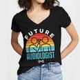 Future Audiologist Cool Audiology Student Graduation Women's Jersey Short Sleeve Deep V-Neck Tshirt