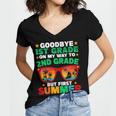Goodbye 1st Grade First Summer Graduation Last Day Boys Women's Jersey Short Sleeve Deep V-Neck Tshirt