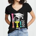 I Did It Graduation 2026 Graduate Class Of 2025 Senior 26 Women's Jersey Short Sleeve Deep V-Neck Tshirt