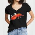 Graduation Bachelor Master Doctor PhD Study School Lobster Women's Jersey Short Sleeve Deep V-Neck Tshirt