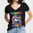 Graduation Preschool Unicorn Nailed It Pre-K Girls Grad Women's Jersey Short Sleeve Deep V-Neck Tshirt