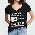 Graduation Shirt For Guitar Players & Band Member Women's Jersey Short Sleeve Deep V-Neck Tshirt