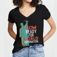 Graduation T-Shirt For College n High School Grad Women's Jersey Short Sleeve Deep V-Neck Tshirt