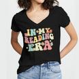 Groovy In My Reading Era Read Book Reader Reading Women's Jersey Short Sleeve Deep V-Neck Tshirt Groovy In My Reading Era Read Book Reader Reading Women's Jersey Short Sleeve Deep V-Neck Tshirt