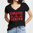 Gymnastics Senior Night Gymnastics Senior 2026 Graduation 7 Women's Jersey Short Sleeve Deep V-Neck Tshirt