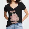 Hang In There It Gets Worse Introverts Anti Valentines Day Women's Jersey Short Sleeve Deep V-Neck Tshirt