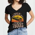 Humorous Saying Please Be Patient With Me I'm From The 1900s Women's Jersey Short Sleeve Deep V-Neck Tshirt