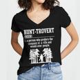 Huntrovert Introvert Hunting Women's Jersey Short Sleeve Deep V-Neck Tshirt Huntrovert Introvert Hunting Women's Jersey Short Sleeve Deep V-Neck Tshirt
